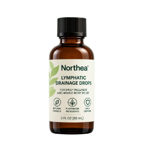 Our lymphatic drainage bottle with dosing spoon